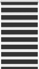 vidaXL fekete zebra roló 50,9 x 100 cm szövet szélesség 46,7 cm