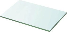 vidaXL Átlátszó üvegpolc panel 20x30 cm