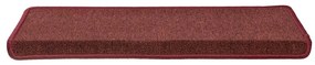 30 db lépcsőszőnyeg 65 x 21 x 4 cm bordó téglalap alakú széllel