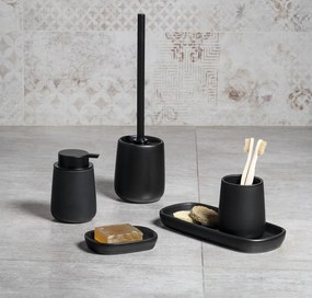 BISK Erga Nero, álló WC kefe, fekete matt, ERG-08140