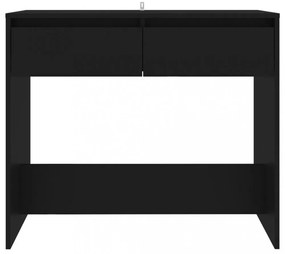 fekete acél tálalóasztal 89 x 41 x 76,5 cm