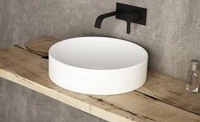 Sanovit LUCENTE - PULTRA ültethető - Top Counter - porcelán mosdó - O - Ø 43 cm