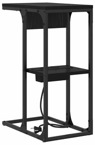 Éjjeli asztal Fekete tölgy 41.5 x 26 x 60.5 cm Faanyag