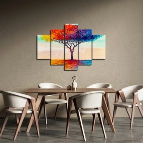 Egy festett fa képe (150x105 cm)