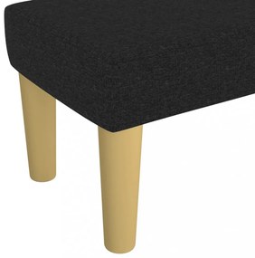 fekete szövet pad 70 x 30 x 30 cm