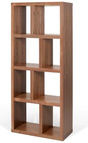 Barna könyvespolc diófa dekorral 70x159 cm Berlin – TemaHome