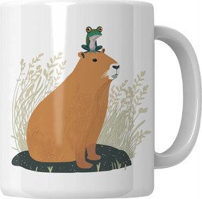 Kapibara bögre békával Ajándék Kapibara rajongónak Ajándék