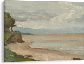 Kép - Jean-Baptiste-Camille Corot, Beach Near Etretat, reprodukciók (70x50 cm)