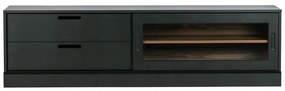 Fekete borovi fenyő TV-állvány 180x50 cm James – WOOOD