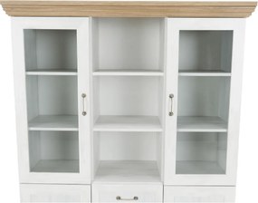 vitrines szekrény, északi sosna/vadtölgy, ROYAL W2D