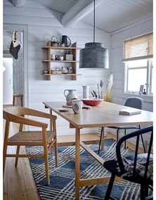 Antracitszürke juta szőnyeg 150x245 cm Cat – Bloomingville