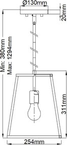 Hinkley Lighting FULTON HK-FULTON-P Függőlámpa 1x60W/E27