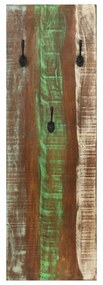 2 db tömör újrahasznosított fa fali fogas 36 x 3 x 110 cm