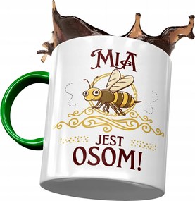 Zöld Bögre Mia Feleség Barátnő Ajándék Nyomtatott Fotóval