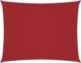 vidaXL piros téglalap alakú oxford-szövet napvitorla 3,5 x 5 m