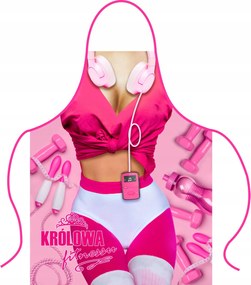 Kötény Fitnesz kötény királynő, Karácsonyi ajándék Nő Feleség