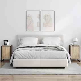 vidaXL Éjjeli asztal 2 pcs Sonoma 39,5 x 30 x 50 cm Faanyag