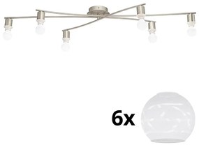 Eglo Eglo - LED Mennyezeti lámpa MY CHOICE 6xE14/4W/230V  króm/fehér EG31115L