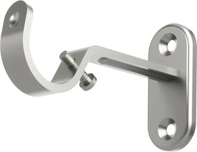 Matt ezüstszínű acél bővíthető függönykarnis 107 - 305 cm Flute – Umbra