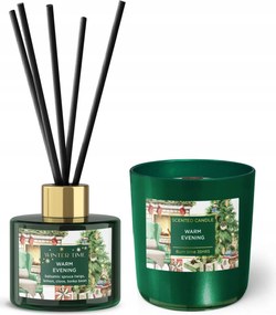 Téli Idő Meleg Esti gyertya szett 150g diffúzor 100ml