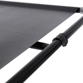 Összecsukható szövet ruhásszekrény, mobil gardrób, 75 x 45 x 160cm, fekete