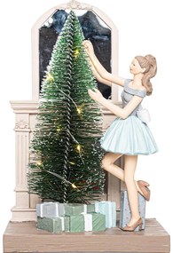 LED karácsonyi dekoráció 10xLED/3xAAA meleg fehér