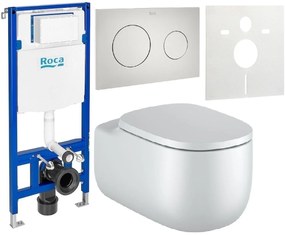Set WC csésze Roca Beyond A3460B7630, beépíthető keret Roca Duplo A890070020, A801B8263B, A89018920P, A890063000