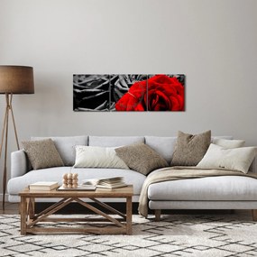 Kép - Rózsák (órával) (90x30 cm)