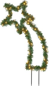 vidaXL karácsonyi hullócsillag fénydekoráció cövekekkel 115 LED 89 cm