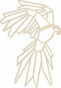 Faragott falfestmény geometriai formák papagáj - ARRA