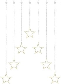 LED karácsonyi fényfüggöny 70xLED/3,6W 567x125 cm meleg fehér