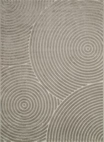 Szürke szőnyeg nappaliba ,modern kivágott geometrikus minta 133x190 cm