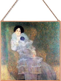 Gustav Klimt - Marie Henneberg üvegkép, falikép