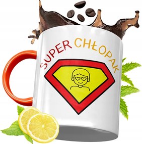 Narancssárga Bögre Fiúnak Tökéletes Ajándék fényképes nyomattal