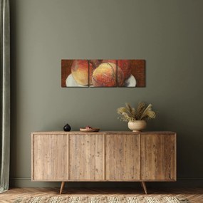 Kép - Henri Fantin-Latour, Three Peaches on a Plate, reprodukciók (órával) (90x30 cm)