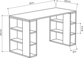 Colmar White and Oak íróasztal