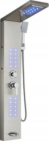 Zuhanypanel Hidromasszázs Kifolyócső Vízesés Led
