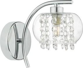 DAR LIGHTING ELM0750 ELMA Kristály Fali Lámpa Csiszolt Króm G9 IP20