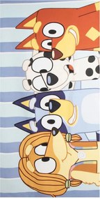 Bluey Happy Moments fürdőlepedő, strand törölköző 70x140cm (Fast Dry)