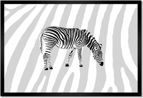 Poszter keretben 60x40 Zebra csíkos