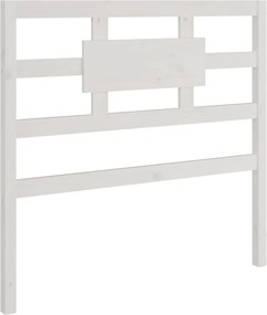 vidaXL fehér tömör fenyőfa ágyfejtámla 95,5 x 4 x 100 cm