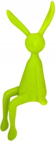Figura Dekoráció Nyuszi Ülő Húsvéti figura világos zöld 35 cm