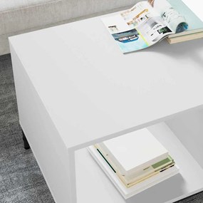 Dohányzóasztal Fehér 90 x 49 x 46 cm Faanyag
