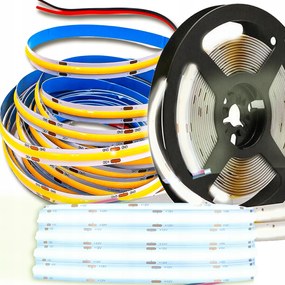 Led szalag Neon Cob 24V 12W /m 512 dióda 6000K 8mm Fehér Hideg Sűrű Vonal 5M