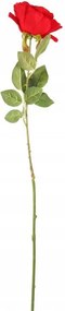 Mesterséges Egyetlen Rózsa Sötétpiros Hálószoba Nappali Dekoráció 70cm