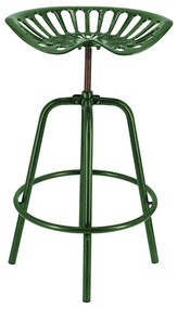 Állítható magasságú öntöttvas traktor szék, zöld, 70 cm