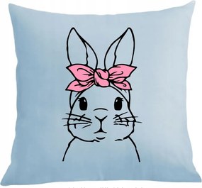 Párna párnahuzat nyomott mintás aranyos nyuszi