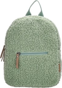 Zöld puha gyerek hátizsák „Furry”