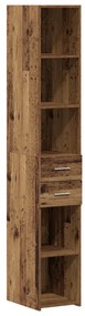 Magas szekrény Régi fa 30x42,5x185 cm Mérnöki fa
