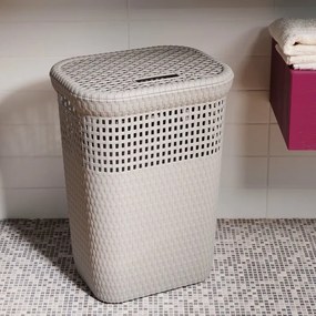 Szennyeskosár 60 l, szürke